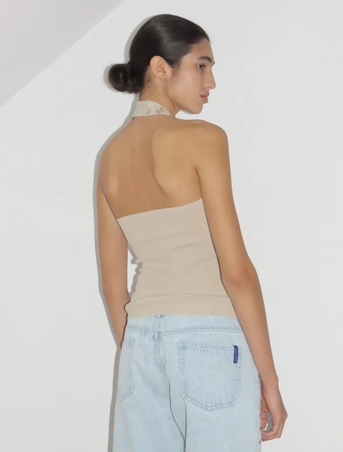 No 1895 Nerium Beige Women Paloma Wool Tops