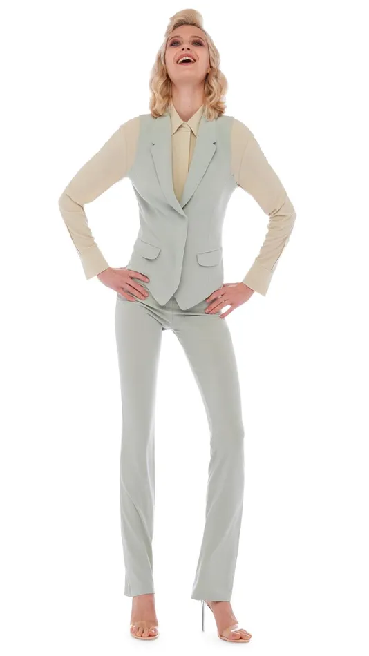 Norma Kamali Bottoms BOOT PANT Dried Sage 8211 Clothing