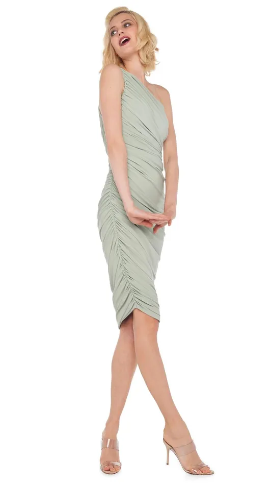 Norma Kamali Dresses DIANA DRESS Dried Sage 8211 Clothing