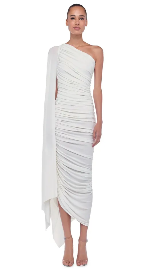 Norma Kamali Dresses DIANA GOWN W SLEEVE Snow White 8211 Clothing
