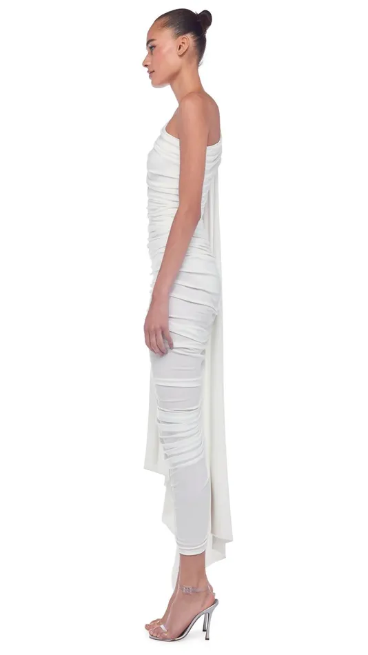 Norma Kamali Dresses DIANA GOWN W SLEEVE Snow White 8211 Clothing