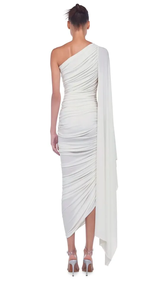 Norma Kamali Dresses DIANA GOWN W SLEEVE Snow White 8211 Clothing