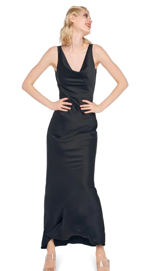 Norma Kamali Dresses MARIA GOWN Black 8211 Clothing