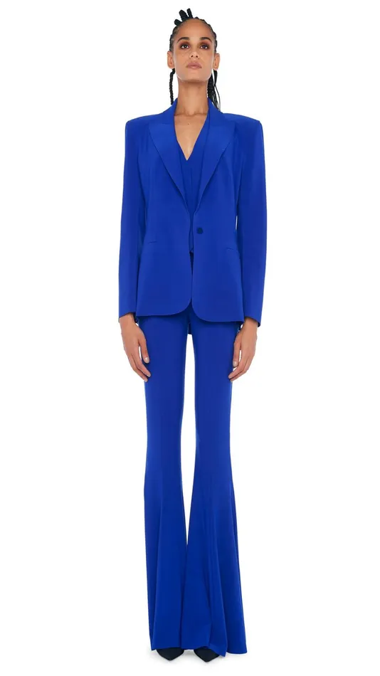 Norma Kamali Jackets CLASSIC SINGLE BREASTED JACKET Electric Blue 8211 Clothing