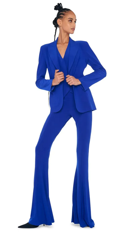Norma Kamali Jackets CLASSIC SINGLE BREASTED JACKET Electric Blue 8211 Clothing Norma Kamali Jackets CLASSIC SINGLE BREASTED JACKET Electric Blue 8211 Clothing