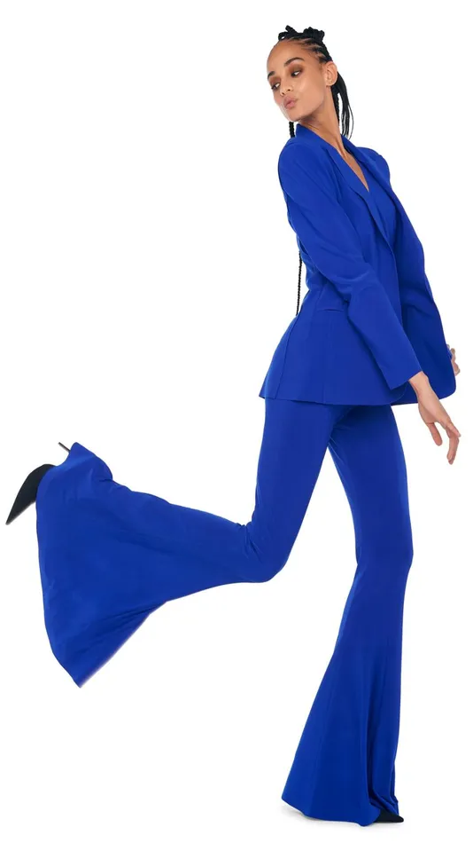 Norma Kamali Jackets CLASSIC SINGLE BREASTED JACKET Electric Blue 8211 Clothing Norma Kamali Jackets CLASSIC SINGLE BREASTED JACKET Electric Blue 8211 Clothing