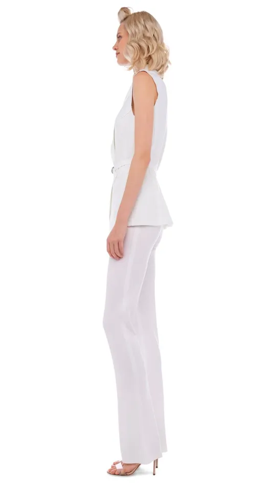 Norma Kamali Jackets SLEEVELESS SB JACKET Snow White 8211 Clothing