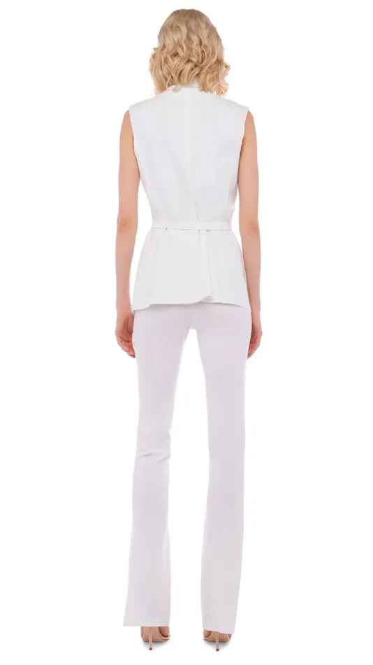 Norma Kamali Jackets SLEEVELESS SB JACKET Snow White 8211 Clothing
