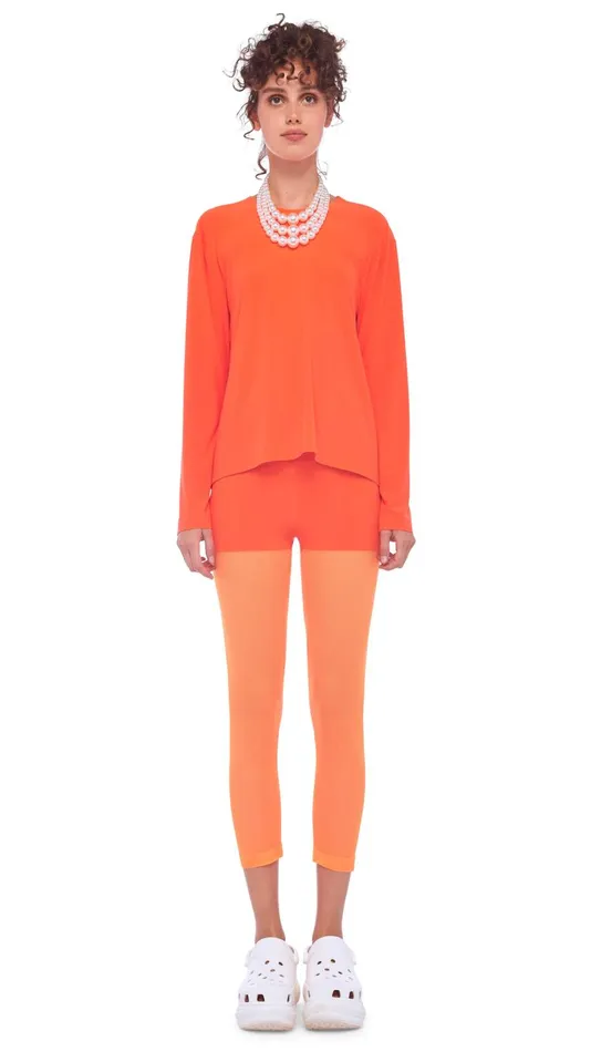Norma Kamali Tops CROPPED BOYFRIEND CREW TOP Sos 8211 Clothing