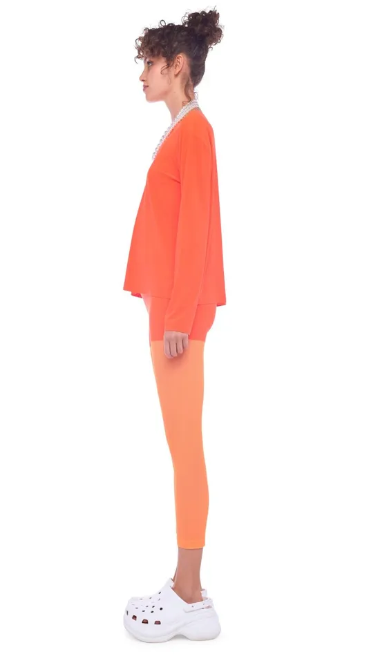 Norma Kamali Tops CROPPED BOYFRIEND CREW TOP Sos 8211 Clothing
