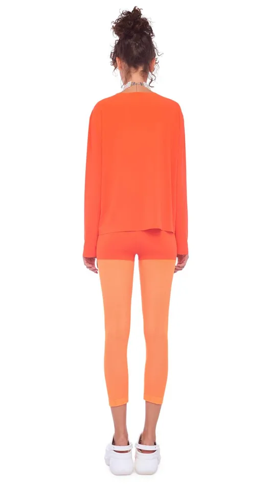 Norma Kamali Tops CROPPED BOYFRIEND CREW TOP Sos 8211 Clothing