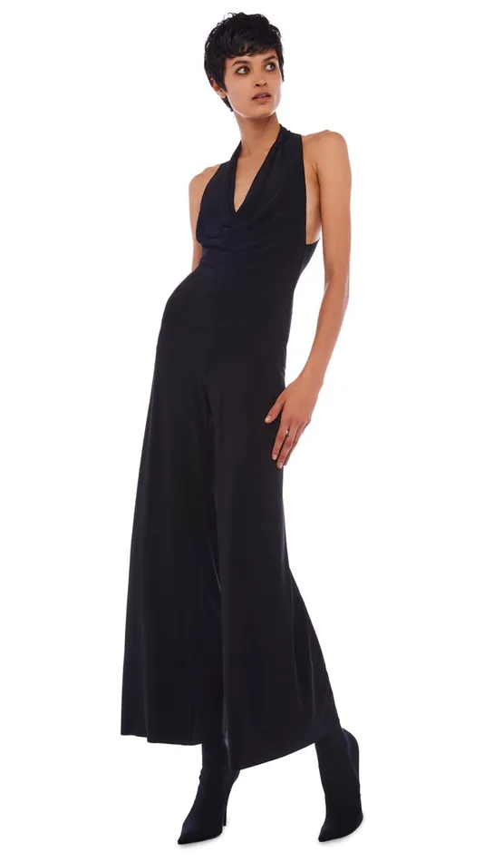 Norma Kamali Tops HALTER NEETA TOP Black 8211 Clothing