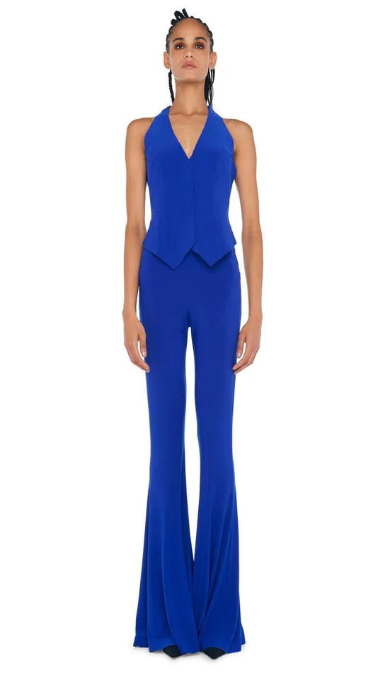 Norma Kamali Tops SIMPLE VEST Electric Blue 8211 Clothing