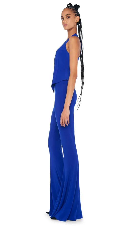 Norma Kamali Tops SIMPLE VEST Electric Blue 8211 Clothing
