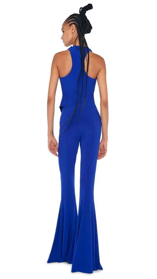 Norma Kamali Tops SIMPLE VEST Electric Blue 8211 Clothing