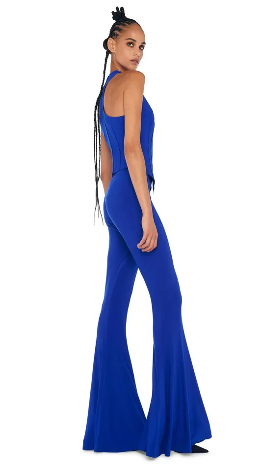 Norma Kamali Tops SIMPLE VEST Electric Blue 8211 Clothing