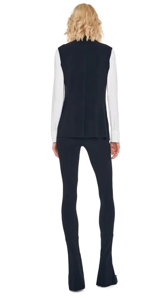 Norma Kamali Wardrobe SPAT LEGGING With SLEEVELESS SINGLE BREASTED JACKET 8211 Clothing Norma Kamali Wardrobe SPAT LEGGING With SLEEVELESS SINGLE BREASTED JACKET 8211 Clothing