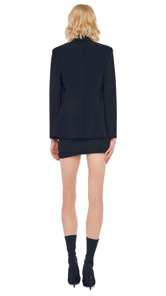 Norma Kamali Wardrobe STRAPLESS PICKLEBALL MINI DRESS With CLASSIC SINGLE BREASTED JACKET 8211 Clothing Norma Kamali Wardrobe STRAPLESS PICKLEBALL MINI DRESS With CLASSIC SINGLE BREASTED JACKET 8211 Clothing