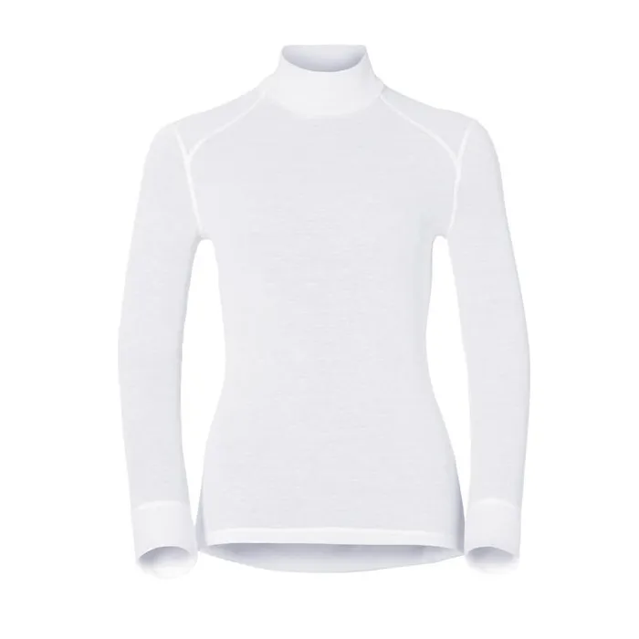 Odlo Base Layers Active Warm Turtleneck LongSleeve Base Layer Top White 8211 Women