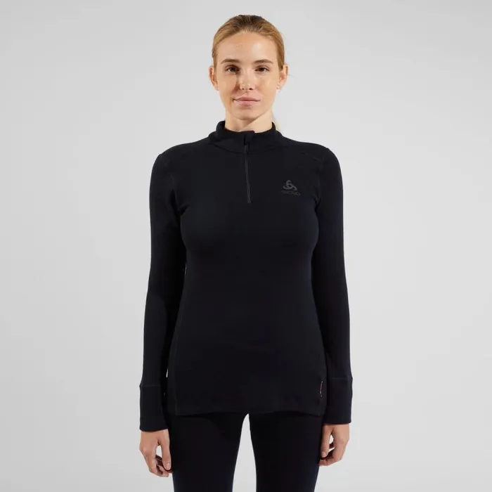 Odlo Base Layers The Natural Merino 260 Base Layer HalfZip Black 8211 Women