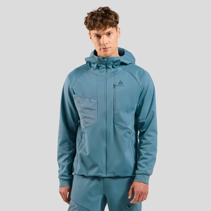 Odlo Crosscountry Skiing The Zeroweight XWarm Windproof CrossCountry Jacket Provincial Blue 8211 Men Odlo Crosscountry Skiing The Zeroweight XWarm Windproof CrossCountry Jacket Provincial Blue 8211 Men