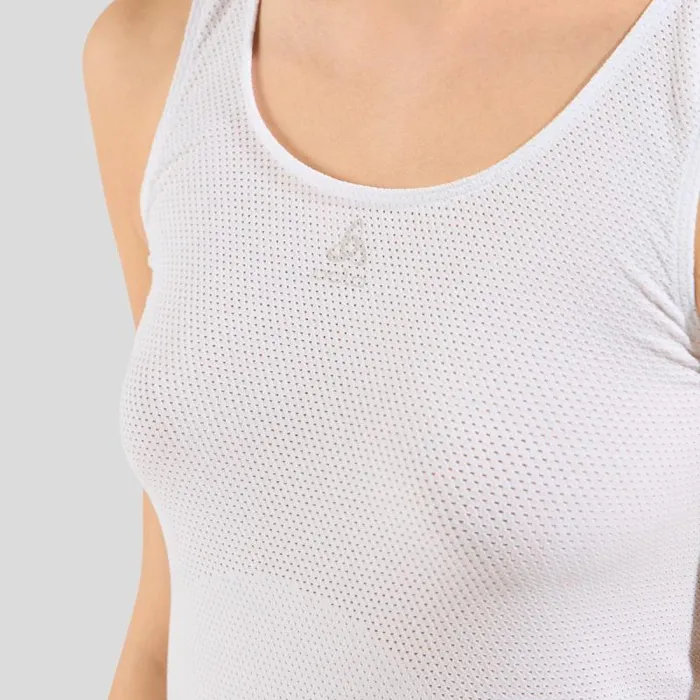 Odlo Cycling The Zeroweight Seamless Sleeveless Cycling Base Layer White 8211 Women