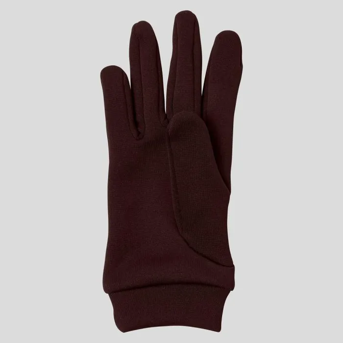 Odlo Headwear and Gloves The Stretchfleece Liner Gloves Fudge 8211 WomenMen
