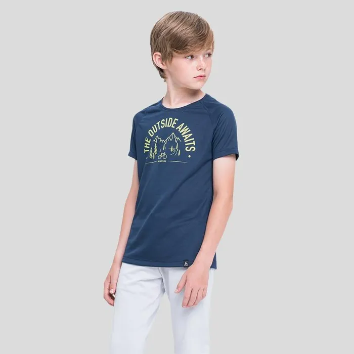 Odlo Hiking The Weact 039 Collection FDry Active Tee Diving Navy 8211 Kids