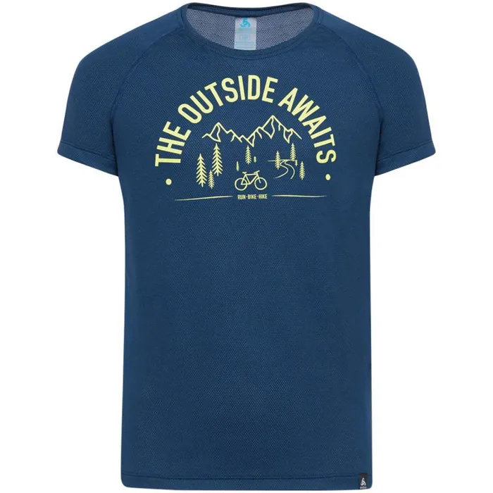 Odlo Hiking The Weact 039 Collection FDry Active Tee Diving Navy 8211 Kids