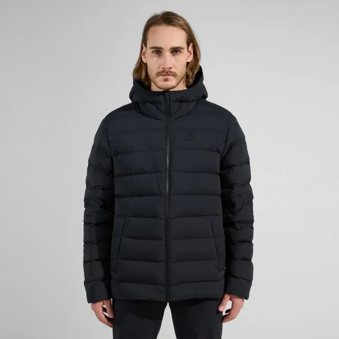 Odlo Jackets and Vests The Ascent NThermic Recycled Down Hooded Jacket Black 8211 Men