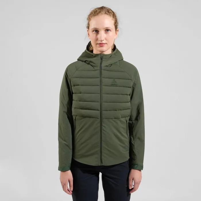 Odlo Jackets and Vests The Ascent SThermic Mid Insulation Hooded Jacket Deep Depths 8211 Women Odlo Jackets and Vests The Ascent SThermic Mid Insulation Hooded Jacket Deep Depths 8211 Women