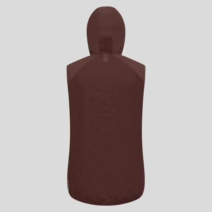 Odlo Jackets and Vests The Hyper Contrast Ascent Wool Insulated Hybrid Vest Fudge 8211 Men