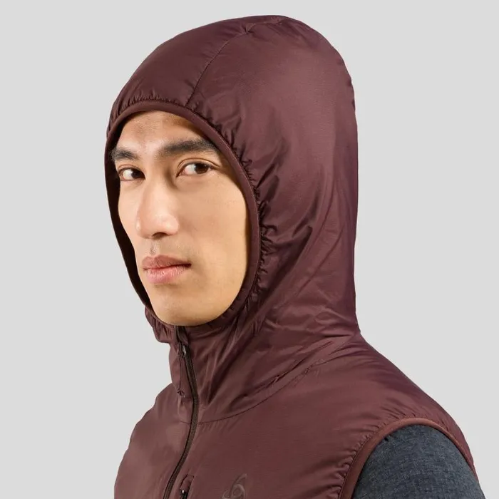 Odlo Jackets and Vests The Hyper Contrast Ascent Wool Insulated Hybrid Vest Fudge 8211 Men