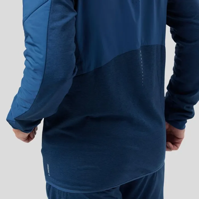 Odlo Jackets and Vests The Run Easy SThermic Running Jacket Blue Wing Teal 8211 Men