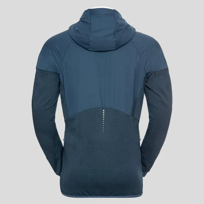 Odlo Jackets and Vests The Run Easy SThermic Running Jacket Blue Wing Teal 8211 Men
