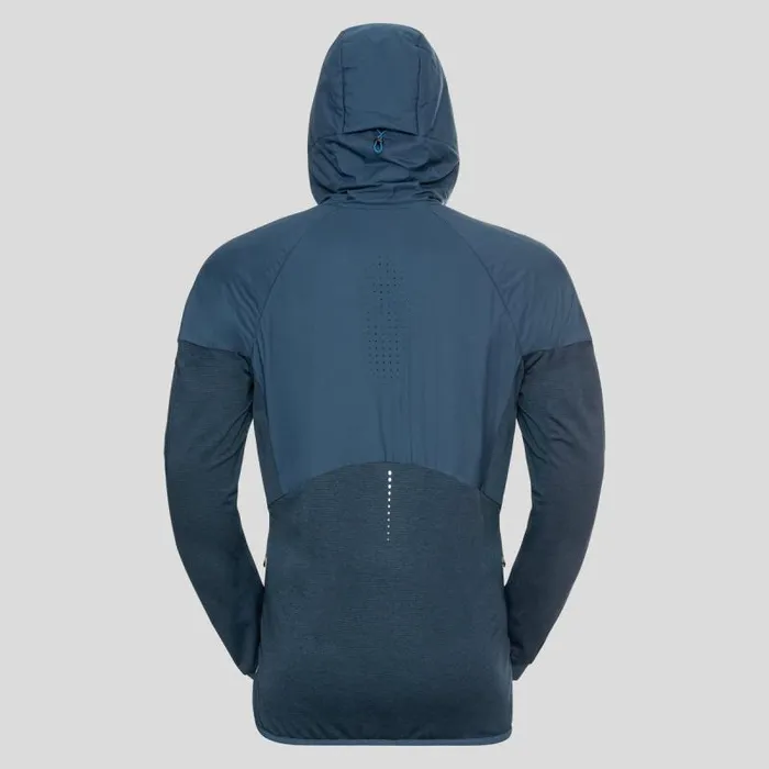 Odlo Jackets and Vests The Run Easy SThermic Running Jacket Blue Wing Teal 8211 Men
