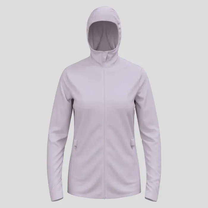 Odlo Mid Layers and Longsleeves The Roy Full Zip Mid Layer Hoody Misty Lilac 8211 Gray Ridge 8211 Women