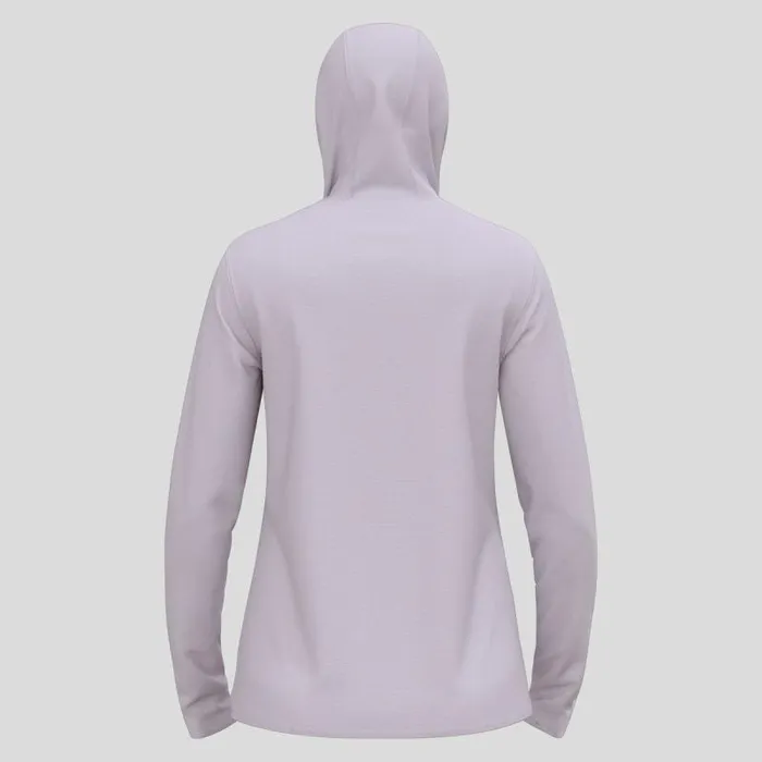 Odlo Mid Layers and Longsleeves The Roy Full Zip Mid Layer Hoody Misty Lilac 8211 Gray Ridge 8211 Women