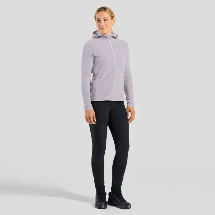 Odlo Mid Layers and Longsleeves The Roy Full Zip Mid Layer Hoody Misty Lilac 8211 Gray Ridge 8211 Women