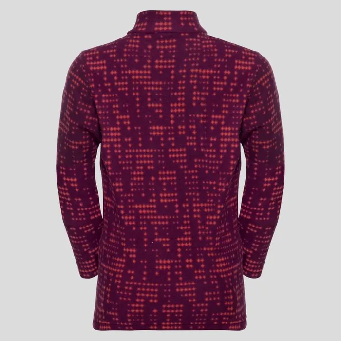 Odlo Mid Layers and Longsleeves The Schladming 039 MidLayer Hot Coral Aop 8211 Kids