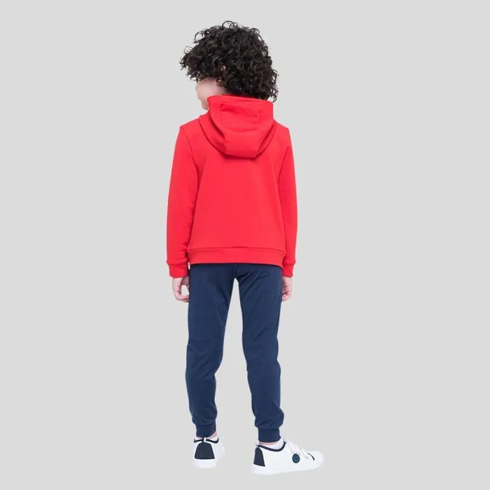 Odlo Mid Layers and Longsleeves The Weact 039 Collection Full Zip Hoody Formula One 8211 Mandarin Red 8211 Kids