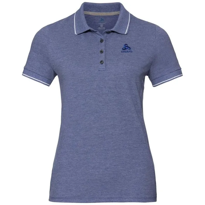 Odlo Tshirts and Polos Polo Shirt Trim Indigo Melange 8211 Women