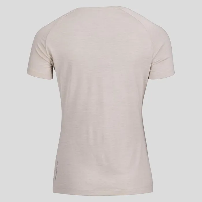 Odlo Tshirts and Polos The Ascent Performance Wool 130 Tree TShirt Silver Cloud Melange 8211 Women