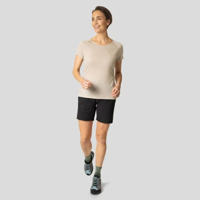 Odlo Tshirts and Polos The Ascent Performance Wool 130 Tree TShirt Silver Cloud Melange 8211 Women