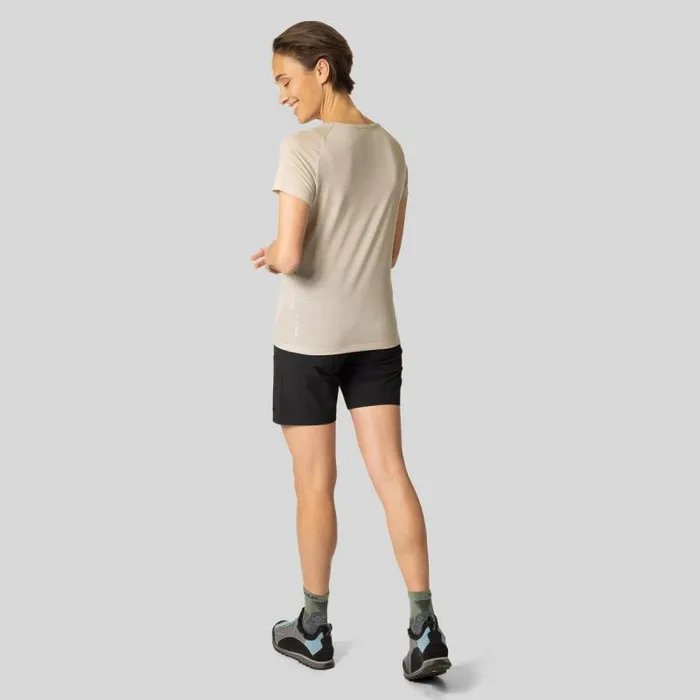 Odlo Tshirts and Polos The Ascent Performance Wool 130 Tree TShirt Silver Cloud Melange 8211 Women