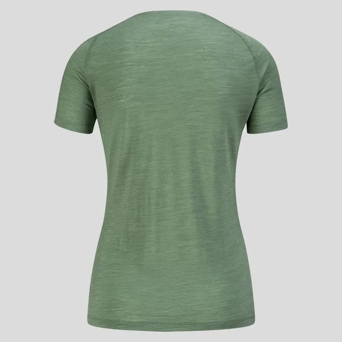 Odlo Tshirts and Polos The Ascent Performance Wool Light Sunrise TShirt Loden Frost Melange 8211 Women