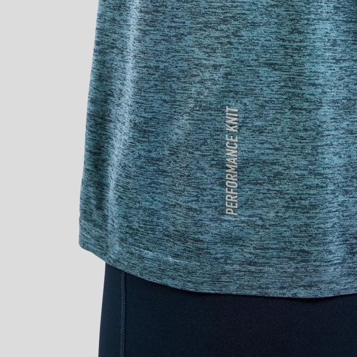 Odlo Tshirts and Polos The Essentials Seamless Running TShirt Dark Sapphire Melange 8211 Men