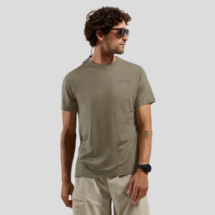 Odlo Tshirts and Polos The Hyper Contrast X Pow Merino Blend TShirt Agate Gray Melange 8211 Men Odlo Tshirts and Polos The Hyper Contrast X Pow Merino Blend TShirt Agate Gray Melange 8211 Men