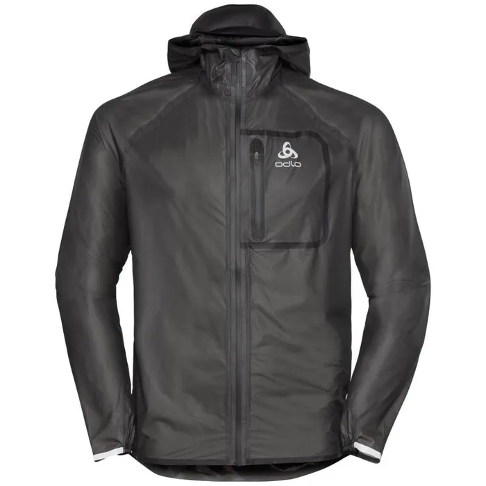 Odlo Training The Zeroweight Dual Dry Performance Knit Waterproof Running Jacket Black 8211 Men