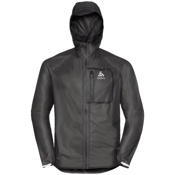 Odlo Training The Zeroweight Dual Dry Performance Knit Waterproof Running Jacket Black 8211 Men